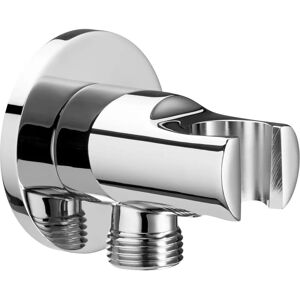 ROCA Aqua Conector de água - Redondo Cromado 1/2" com suporte para ducha manuala ROCA Aqua Conector de água - Redondo Cromado 1/2" com suporte para ducha manuala