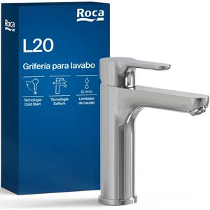 Roca L20 Monobloc Basin Mixer - Cold Start Chrome Roca L20 Monobloc Basin Mixer - Cold Start Chrome