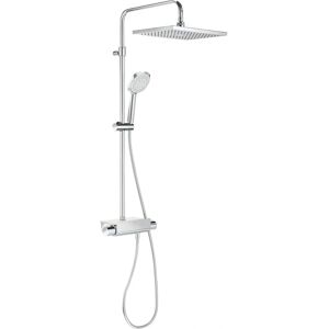 Roca Chrome Thermostatic Shower Column with Shelf - Shower Type Roca Chrome Thermostatic Shower Column with Shelf - Shower Type