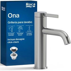 ROCA Ona eengreepsmengkraan - Wit, Chroom, Rustieke Bruin - Badkraan ROCA Ona eengreepsmengkraan - Wit, Chroom, Rustieke Bruin - Badkraan