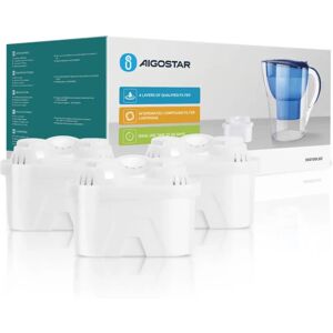 AIGOSTAR Waterfilter Pack - 3 Filters voor Karaffe - 60 Dagen AIGOSTAR Waterfilter Pack - 3 Filters voor Karaffe - 60 Dagen