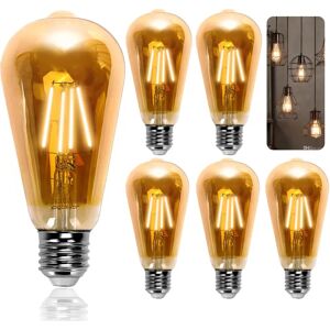 Aigostar Vintage filament LED lâmpada - E27 8W 800lm 2200K Aigostar Vintage filament LED lâmpada - E27 8W 800lm 2200K