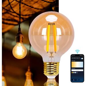Bombilla LED inteligente Aigostar - Vintage G80, E27, 6W, Regulable, Alexa Bombilla LED inteligente Aigostar - Vintage G80, E27, 6W, Regulable, Alexa
