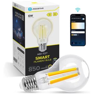 Lampadina LED intelligente bianca Aigostar - E27, 6W, Dimmerabile Lampadina LED intelligente bianca Aigostar - E27, 6W, Dimmerabile