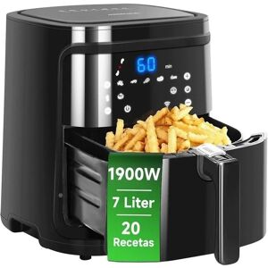 Freidora de aire sin aceite Aigostar 7L 1900W WiFi Bluetooth Freidora de aire sin aceite Aigostar 7L 1900W WiFi Bluetooth