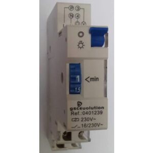 Temporizador GSC para guia DIN - 1-7 Min, 3500W Temporizador GSC para guia DIN - 1-7 Min, 3500W