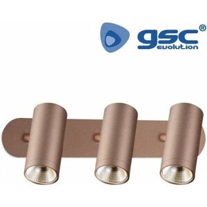 GSC Foco Lineal de 3 Elementos Cobre - Foco Empotrado GSC Foco Lineal de 3 Elementos Cobre - Foco Empotrado