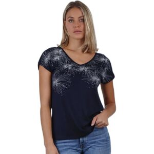 Admas Marine Viscose Korte Mouwen T-shirt - Casual Product Admas Marine Viscose Korte Mouwen T-shirt - Casual Product