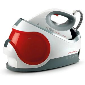Solac Optima Station 6.0 - Rouge, Blanc - Fer à repasser vapeur Solac Optima Station 6.0 - Rouge, Blanc - Fer à repasser vapeur