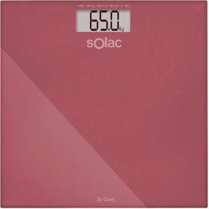 Pèse-personne en Verre Trempé Rouge Solac PD7624 - Pèse-personne Pèse-personne en Verre Trempé Rouge Solac PD7624 - Pèse-personne