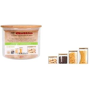 Contenitore in vetro borosilicato Quttin Bambù - 500ml Contenitore in vetro borosilicato Quttin Bambù - 500ml