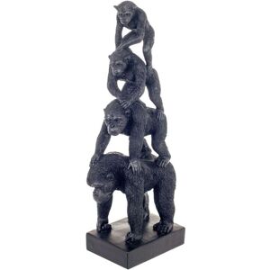 Figura Famiglia Scimmie in Resina di Signes Grimalt - Decorazione - 40x10x16cm Figura Famiglia Scimmie in Resina di Signes Grimalt - Decorazione - 40x10x16cm