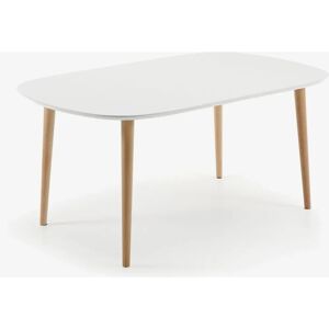 Kave Home Oqui Utvidbart Ovalbord - Hvit Kave Home Oqui Utvidbart Ovalbord - Hvit