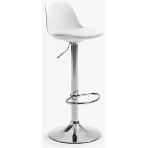 Kave Home Orlando-T säädettävä valkoinen baarituoli - Moderni Kave Home Orlando-T säädettävä valkoinen baarituoli - Moderni