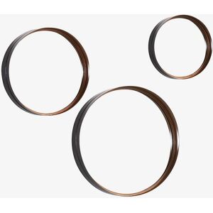 Kave Home Ralphe Sett med 3 Moderne Kobber Veggspiegel Kave Home Ralphe Sett med 3 Moderne Kobber Veggspiegel