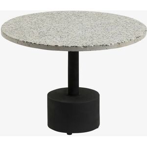Kave Home Delano Grå Terrazzo Sidebord - Modern Geometrisk Design Kave Home Delano Grå Terrazzo Sidebord - Modern Geometrisk Design