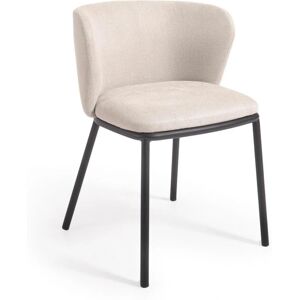 Kave Home Ciselia Beige Chenille Stol - Moderne Innendør Kave Home Ciselia Beige Chenille Stol - Moderne Innendør