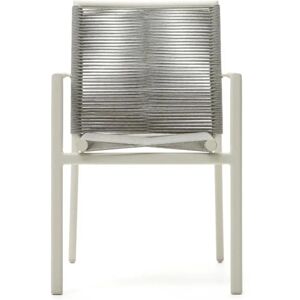 Kave Home Culip Aluminium og tau stablestol utendørs Kave Home Culip Aluminium og tau stablestol utendørs