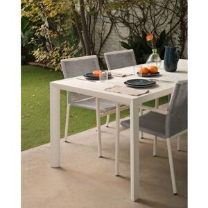 Kave Home - Aluminium Utendørs Bord - Hvit - 180x90cm Kave Home - Aluminium Utendørs Bord - Hvit - 180x90cm