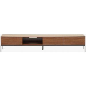 Kave Home Vedrana Valnøddetv-skab - 3 skuffer - Moderne design Kave Home Vedrana Valnøddetv-skab - 3 skuffer - Moderne design