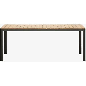 Kave Home Bona Aluminium Teak Bord - Udendørs - 200x100 cm Kave Home Bona Aluminium Teak Bord - Udendørs - 200x100 cm