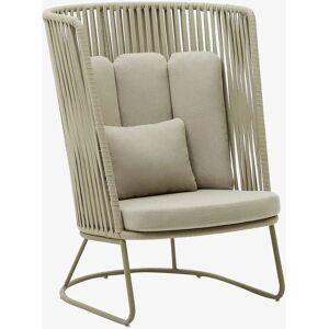 Kave Home Saconca Utendørsstol - Grønn - Høy rygg - UV-Resistent Kave Home Saconca Utendørsstol - Grønn - Høy rygg - UV-Resistent