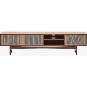 Kave Home Elan TV Skab - Valnøddelook - 3 Døre - 200cm Kave Home Elan TV Skab - Valnøddelook - 3 Døre - 200cm