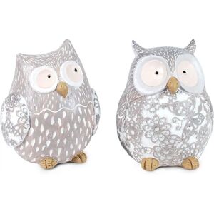 Set Gufi Signes Grimalt - Figurine Decorativa in Resina Set Gufi Signes Grimalt - Figurine Decorativa in Resina
