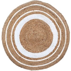 Signes Grimalt - Tapis Rond en Jute - Décor Rustique/Boho - Diamètre 90cm Signes Grimalt - Tapis Rond en Jute - Décor Rustique/Boho - Diamètre 90cm