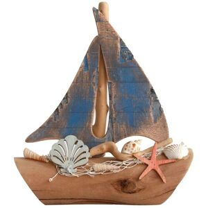 Signes Grimalt Modell Segelschiff - Holz Nautische Dekoration 20cm Signes Grimalt Modell Segelschiff - Holz Nautische Dekoration 20cm