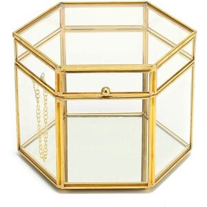 Signes Grimalt - Organizador de Joyas - Dorado - 13x15x18cm Signes Grimalt - Organizador de Joyas - Dorado - 13x15x18cm