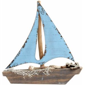 Signes Grimalt - Modelo de Velero de Madera Azul - 32x4x31cm - Barco Modelo Signes Grimalt - Modelo de Velero de Madera Azul - 32x4x31cm - Barco Modelo