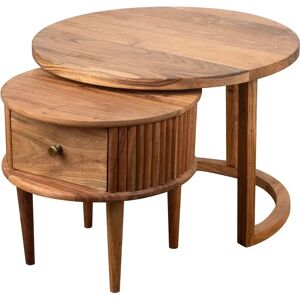 Signes Grimalt - 32569 - 66x66x46 cm - Marrón - Mesita auxiliar Signes Grimalt - 32569 - 66x66x46 cm - Marrón - Mesita auxiliar