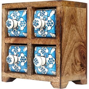 Signes Grimalt - Organizador de especias - 4 cajones - Marrón - Tipo de producto Signes Grimalt - Organizador de especias - 4 cajones - Marrón - Tipo de producto
