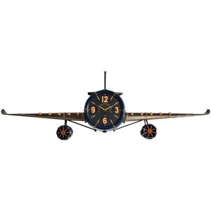 Horloge Murale Signes Grimalt - Design Avion Industriel Vintage 20x143x46 cm Horloge Murale Signes Grimalt - Design Avion Industriel Vintage 20x143x46 cm