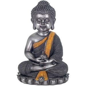 Figura de Buda Gris 15x18x26cm - Signes Grimalt Figura de Buda Gris 15x18x26cm - Signes Grimalt