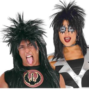 Guirca Zwarte punkpruik - 80s-stijl - Punk Guirca Zwarte punkpruik - 80s-stijl - Punk