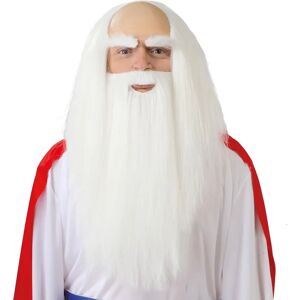 Perruque et barbe blanches de druide Guirca - Accessoire de costume - Publicité Perruque et barbe blanches de druide Guirca - Accessoire de costume - Publicité