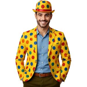 Kleurrijke polkadot clownhoed - Hoed Kleurrijke polkadot clownhoed - Hoed