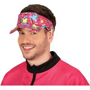 Visière adulte Guirca style fuchsia années 80 - Visor - Publicité Visière adulte Guirca style fuchsia années 80 - Visor - Publicité
