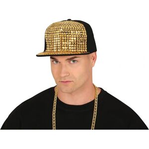 Chapeau de rappeur pour adulte - Rivets dorés - Publicité Chapeau de rappeur pour adulte - Rivets dorés - Publicité
