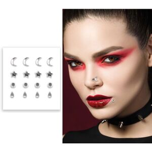 Guirca Adesivo piercing viso in argento - Adesivo piercing facciale Guirca Adesivo piercing viso in argento - Adesivo piercing facciale