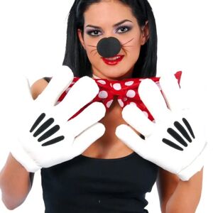 My Other Me Adult giant mouse hand gloves - Gloves for adults with black stripes My Other Me Adult giant mouse hand gloves - Gloves for adults with black stripes