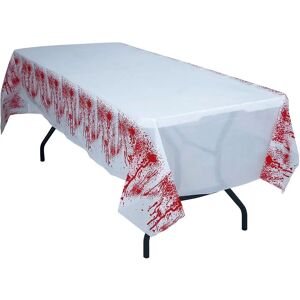 Guirca - Halloween Blood-Print Plastic Table Cover - 137x277cm Guirca - Halloween Blood-Print Plastic Table Cover - 137x277cm