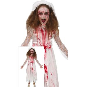 Lacey Wigs White Bloody Wedding Dress Costume for Girls - Costumedress Lacey Wigs White Bloody Wedding Dress Costume for Girls - Costumedress