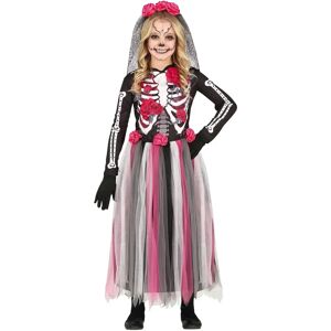 Disfraz Guirca Catrina Rosa para Niñas 5-6 - Disfraz Disfraz Guirca Catrina Rosa para Niñas 5-6 - Disfraz