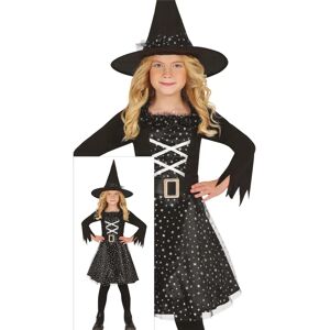 Guirca Child's Witch Costume - Silver Star for 5-6 Years - Costume Guirca Child's Witch Costume - Silver Star for 5-6 Years - Costume