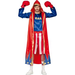 Guirca Boxer Costume - Red & Blue - Carnival Outfit Guirca Boxer Costume - Red & Blue - Carnival Outfit
