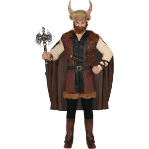 Disfraz de Vikingo Guirca - Marrón con Piel Sintética - Mediano/Grande Disfraz de Vikingo Guirca - Marrón con Piel Sintética - Mediano/Grande