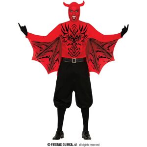 Disfraz de Demonio Adulto Guirca - Alas Rojas - Talla 52-54 L Disfraz de Demonio Adulto Guirca - Alas Rojas - Talla 52-54 L